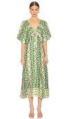 Misa Irena Dress In Limoncello Geo Mix