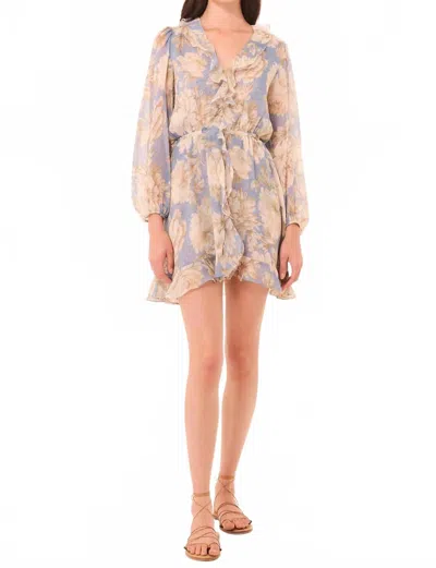 Misa Iris Mini Dress In Peony Blossom In Pink