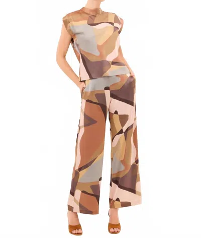 Misa Izzie Pant In Desert Abstract In Multi