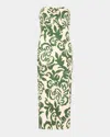 Misa Jackie Strapless Maxi Dress In Neutral