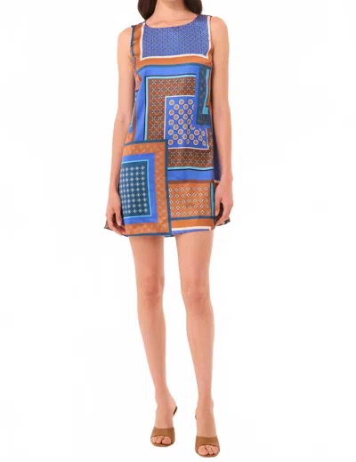 Misa Jonah Dress In Tile Patchwork In Multi