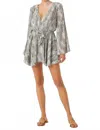 Misa Kaia Dress In Spring Python In Gray
