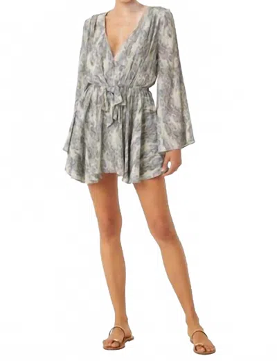 Misa Kaia Dress In Spring Python In Gray