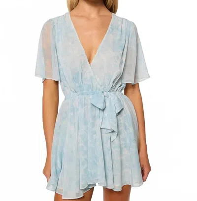 Misa Kaila Dress In Aqua Blue