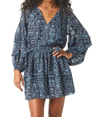 Misa Karlina Dress In Nightshade Flora In Multi