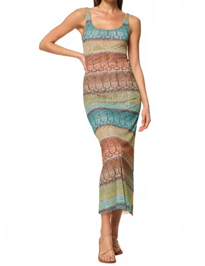 Misa Khloe Dress In Paisley Ombre In Multi