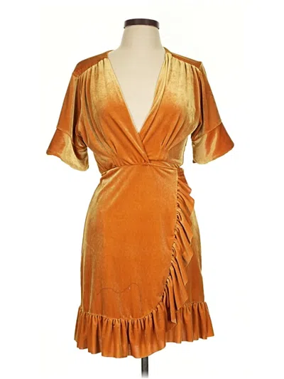 Pre-owned Misa Kimono In Gold