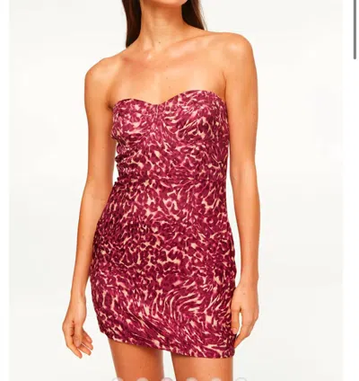 Misa Kinsley Dress In Fauna Abstract In Multi