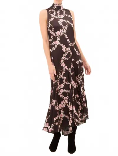 Misa Laverne Dress In Chained Blossom In Brown