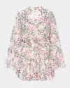 Misa Leeva Chiffon Mini Dress In Spring Ditsy Chf