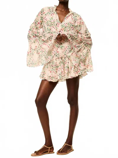 Misa Leeva Spring Ditsy Dress In Multi In Neutral