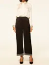 Misa Leia Pant In Black Satin