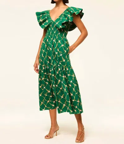 Misa Leona Dress In Tulip Lattice Cotton