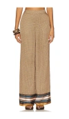 Misa Libby Pant In Brown