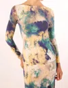 Misa Lira Long Sleeve Top In Abstract Expression In Multi