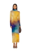 Misa Liv Dress In Digital Ombre