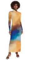 Misa Liv Dress In Digital Ombre