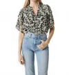 Misa Livia Top In Tonal Abstract In Multi