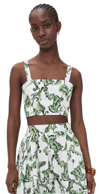 Misa Lois Top Garden Paisley In Green