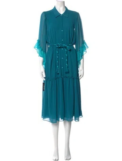Pre-owned Misa Long Dress W/ Tags In Blue
