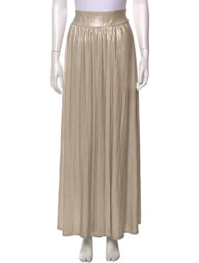 Pre-owned Misa Long Skirt In Neutral