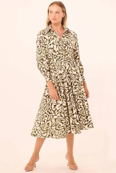 Misa Lorie Midi Dress In Floraburst In Multi