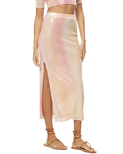 Misa Los Angeles Aisha Skirt In Neutral