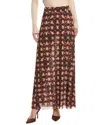 Misa Los Angeles Ekat Skirt In Brown