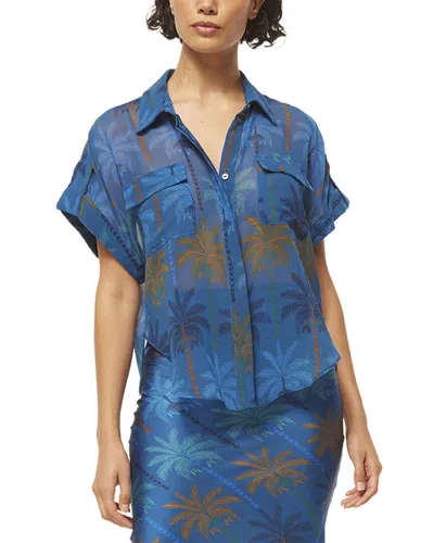 Misa Los Angeles Erin Top In Blue