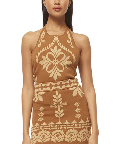 Misa Los Angeles Hali Top In Brown