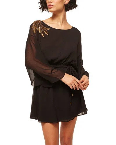 Misa Los Angeles Katana Dress In Brown