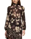 Misa Los Angeles Lulu Top In Brown