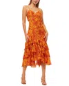 Misa Los Angeles Marissa Dress In Orange