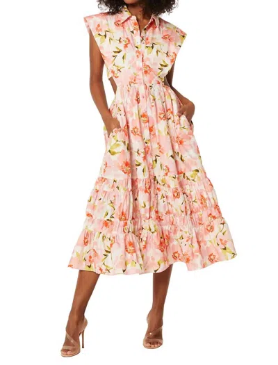 Pre-owned Misa Los Angeles Nicole Dress For Women In Blushing Flora