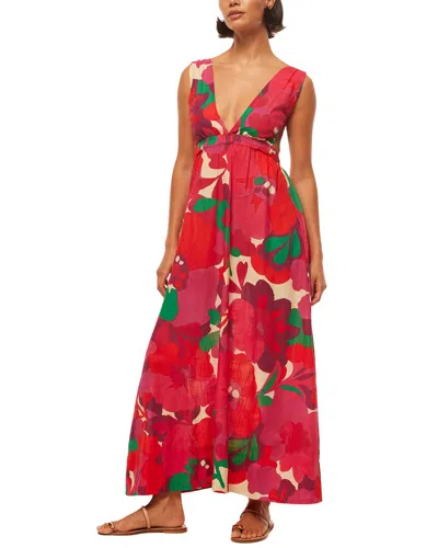Misa Los Angeles Rosalia Dress In Gg024-flora Rosada