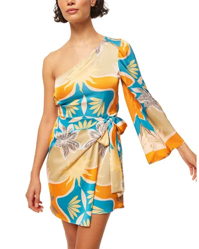 Misa Los Angeles Safira Dress In Tin01-bain De Soleil