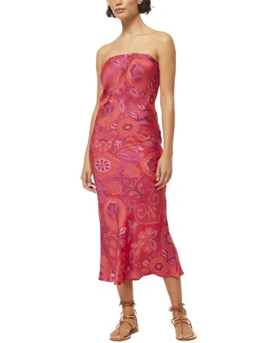 Misa Los Angeles Thara Dress In Burgundy