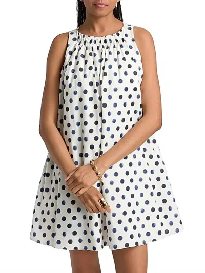Misa The Louisa Dress Polka Dot Sm Pp In White