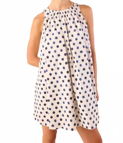Misa Louisa Mini Dress In White In Beige