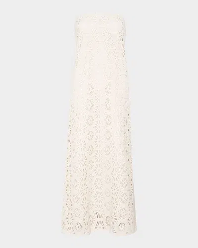 Misa Lucine Floral Crochet Maxi Dress In Multi