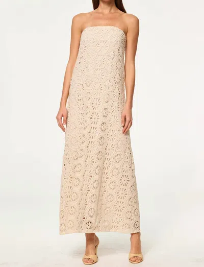 Misa Lucine Maxi Dress In Off White In Neutral