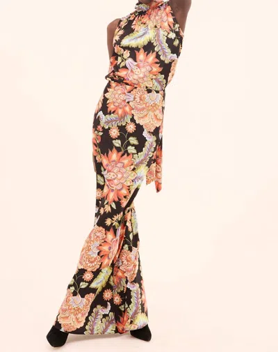 Misa Luka Sleeveless Top In Fiery Flora In Multi