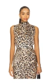 Misa Luka Top In Brown
