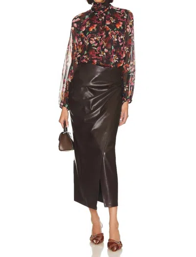 Misa Lulu Top In Libra Flower In Multi