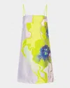 Misa Marble Flora Maxine Mini Dress In Marble Flora