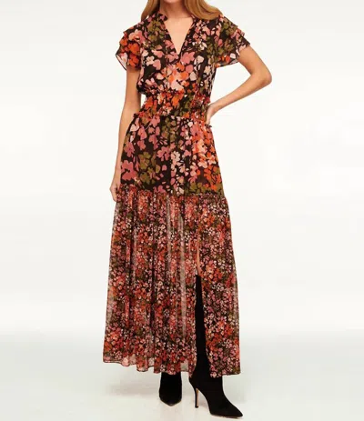 Misa Maribar Dress In Autumn Flora Mixa In Multi