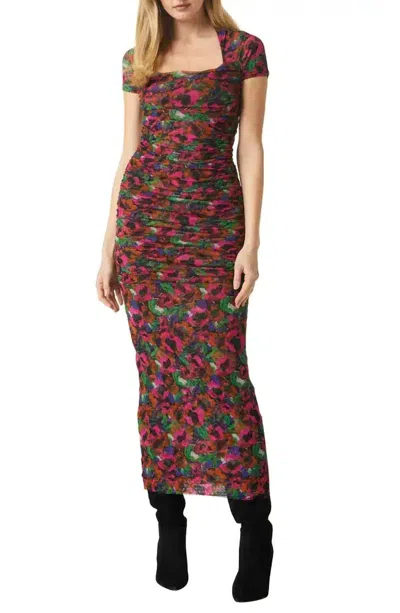 Misa Marilyn Dress In Jewel Flora In Multi