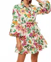 Misa Martina Dress In Flora Exotica In Neutral
