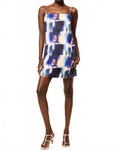 Misa Maxine Dress In Amethyst Geo In Blue