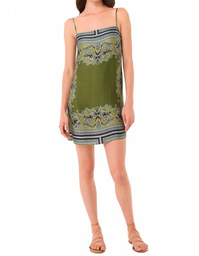 Misa Maxine Mini Dress In Green